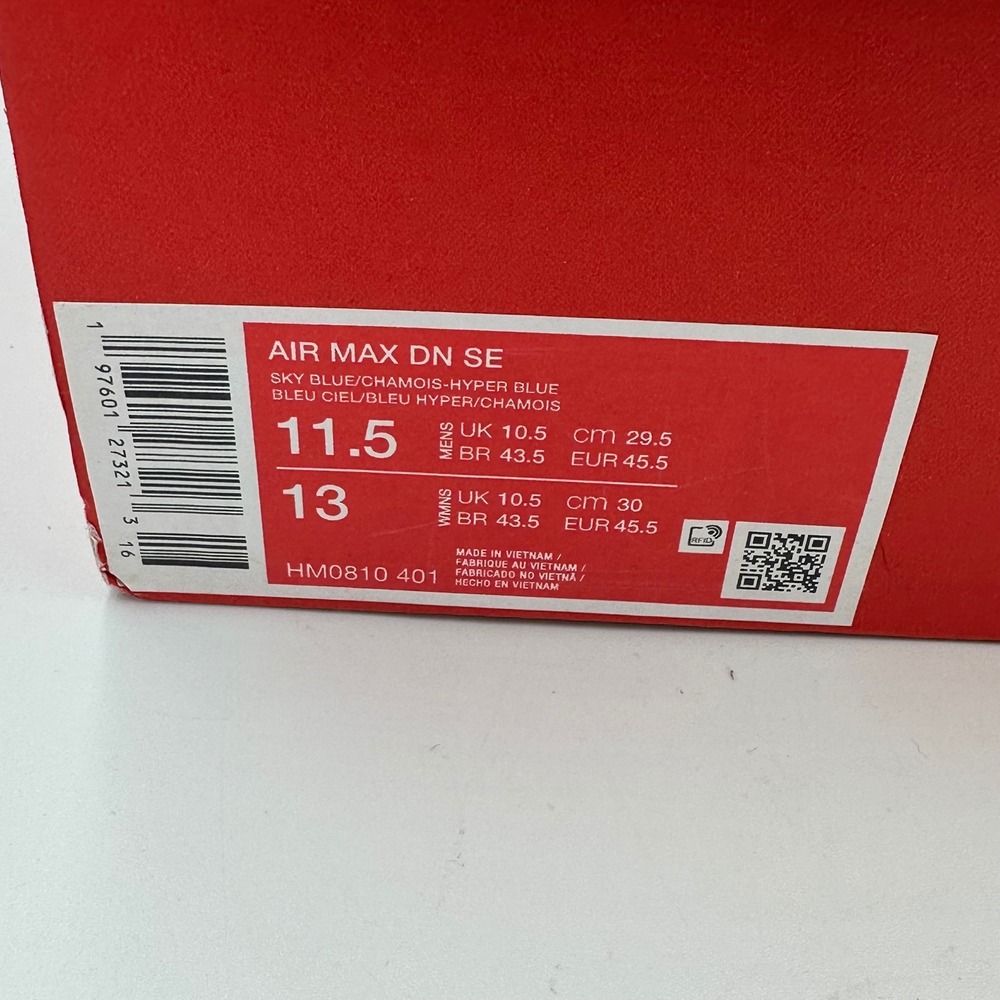 Nike Air Max DN SE Sky Blue/Hyper Blue Men Sneakers 11.5 NWB HM0810-401 Gradient - Picture 14 of 14